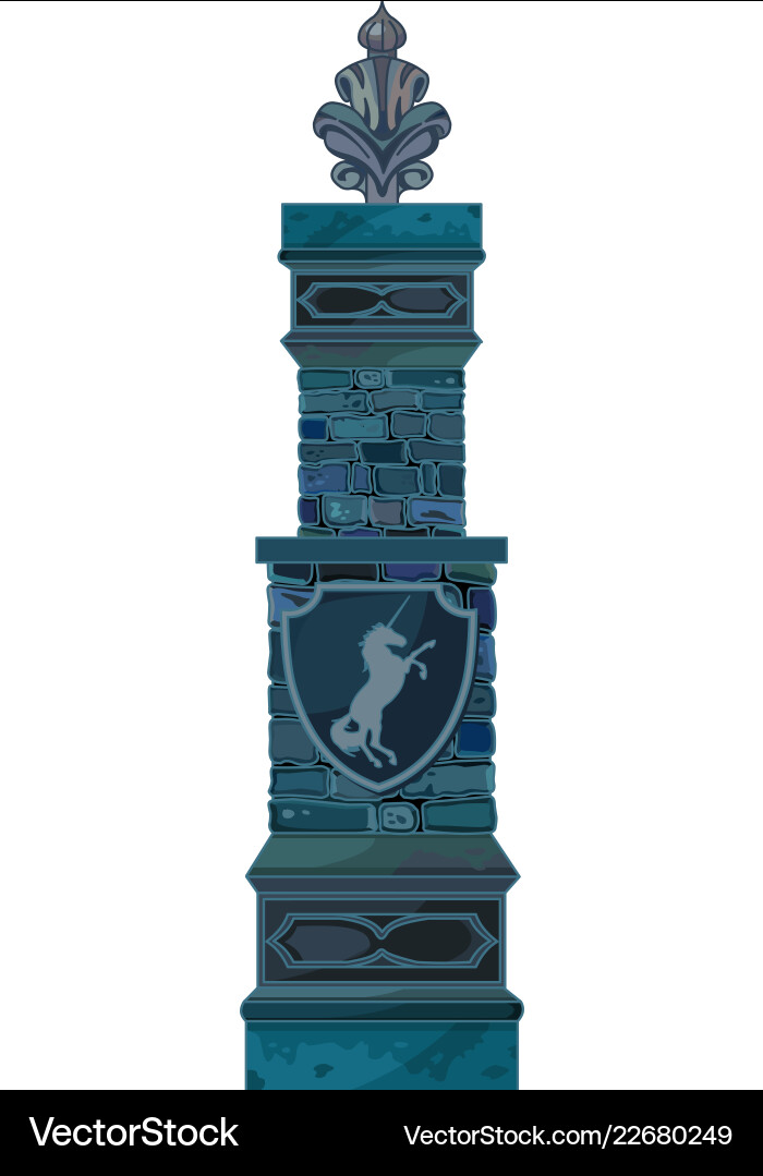 Magic pillar Royalty Free Vector Image - VectorStock