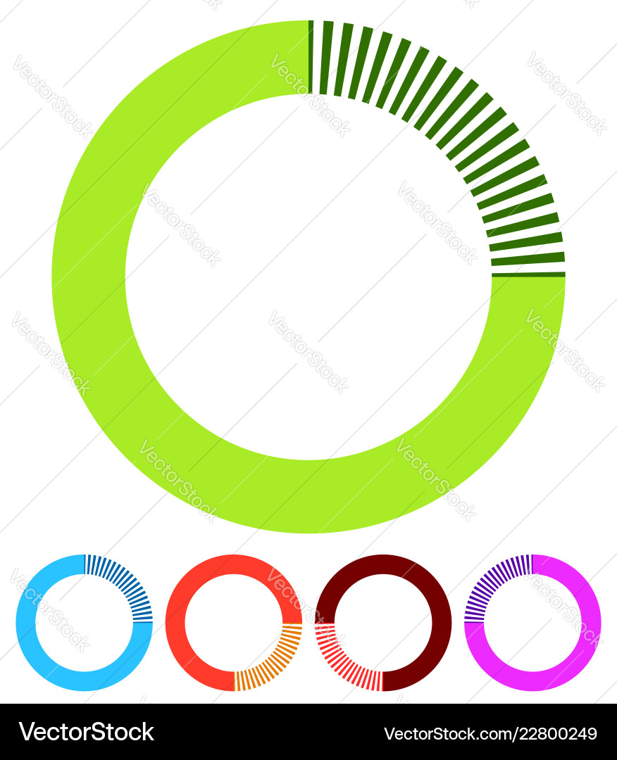 Preloader or buffer shapes circular elements Preloader or buffer shapes circular elements vector image