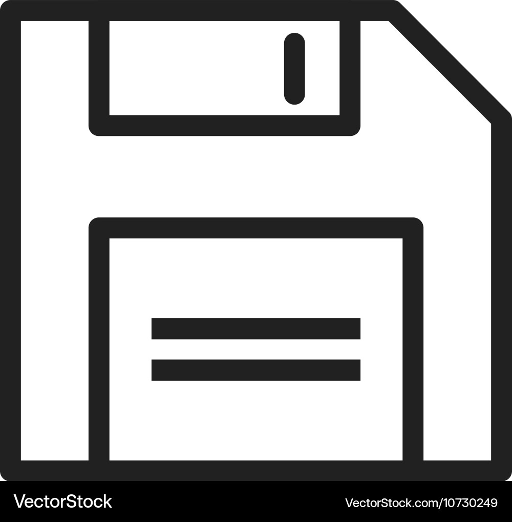 Save button vector image