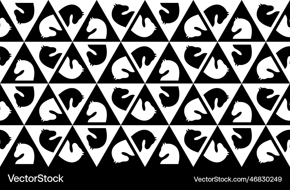 Seamless pattern with chess knight endless Seamless pattern with chess knight endless vector image