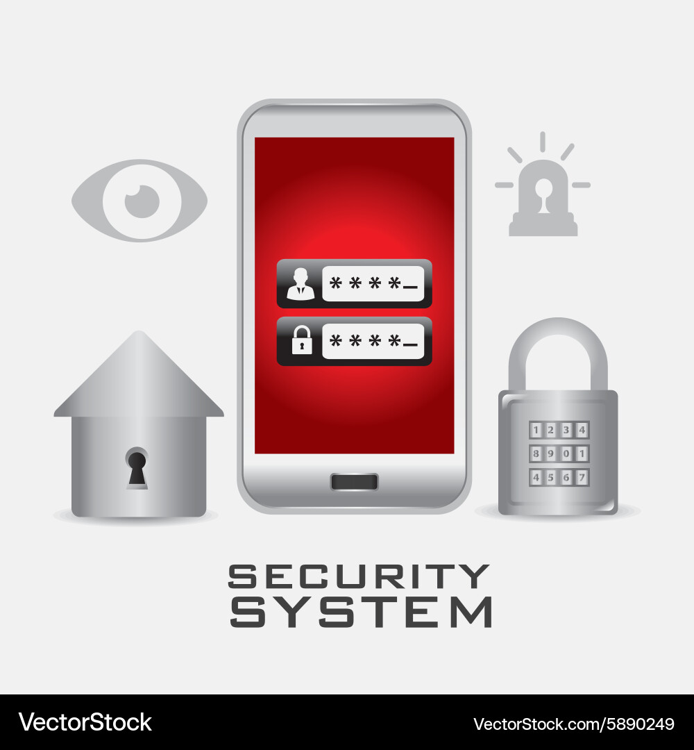Security system design vector image