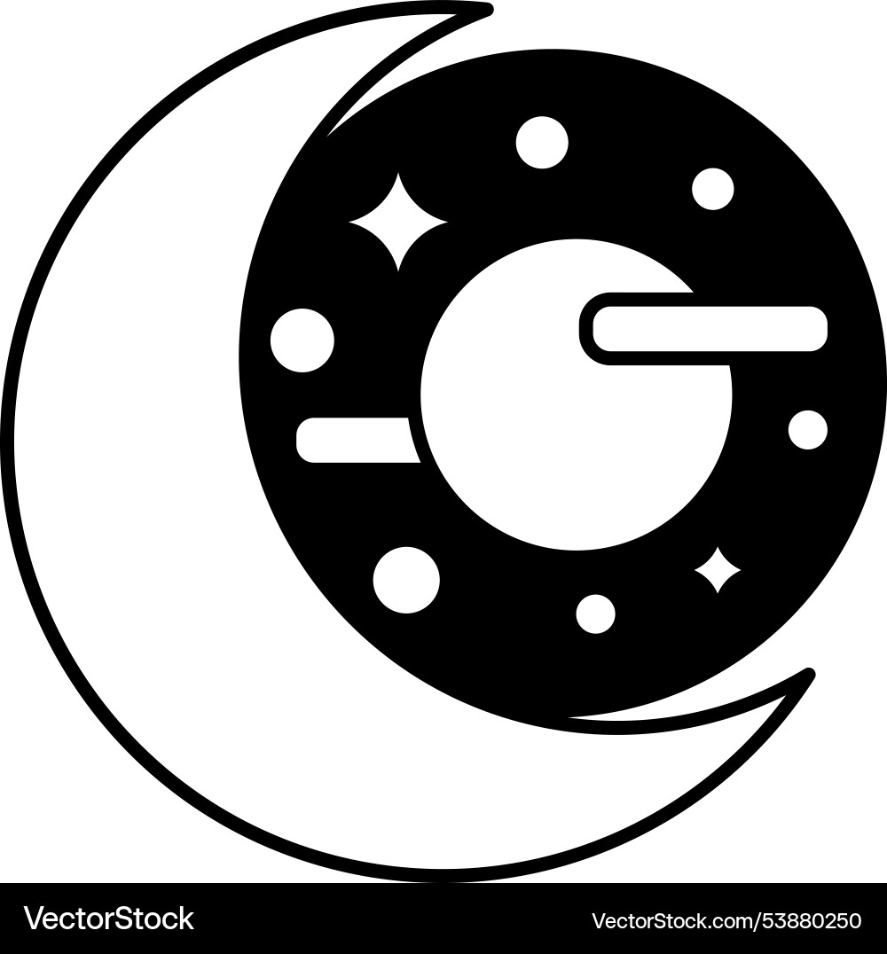 A white and black drawing of planet with sun A white and black drawing of planet with sun vector image