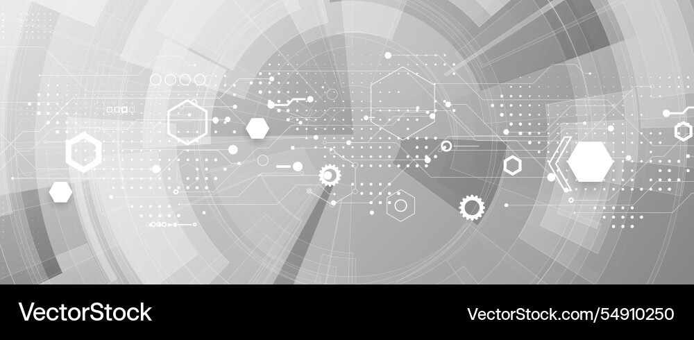 Abstract computer circuit board technology Vector Image