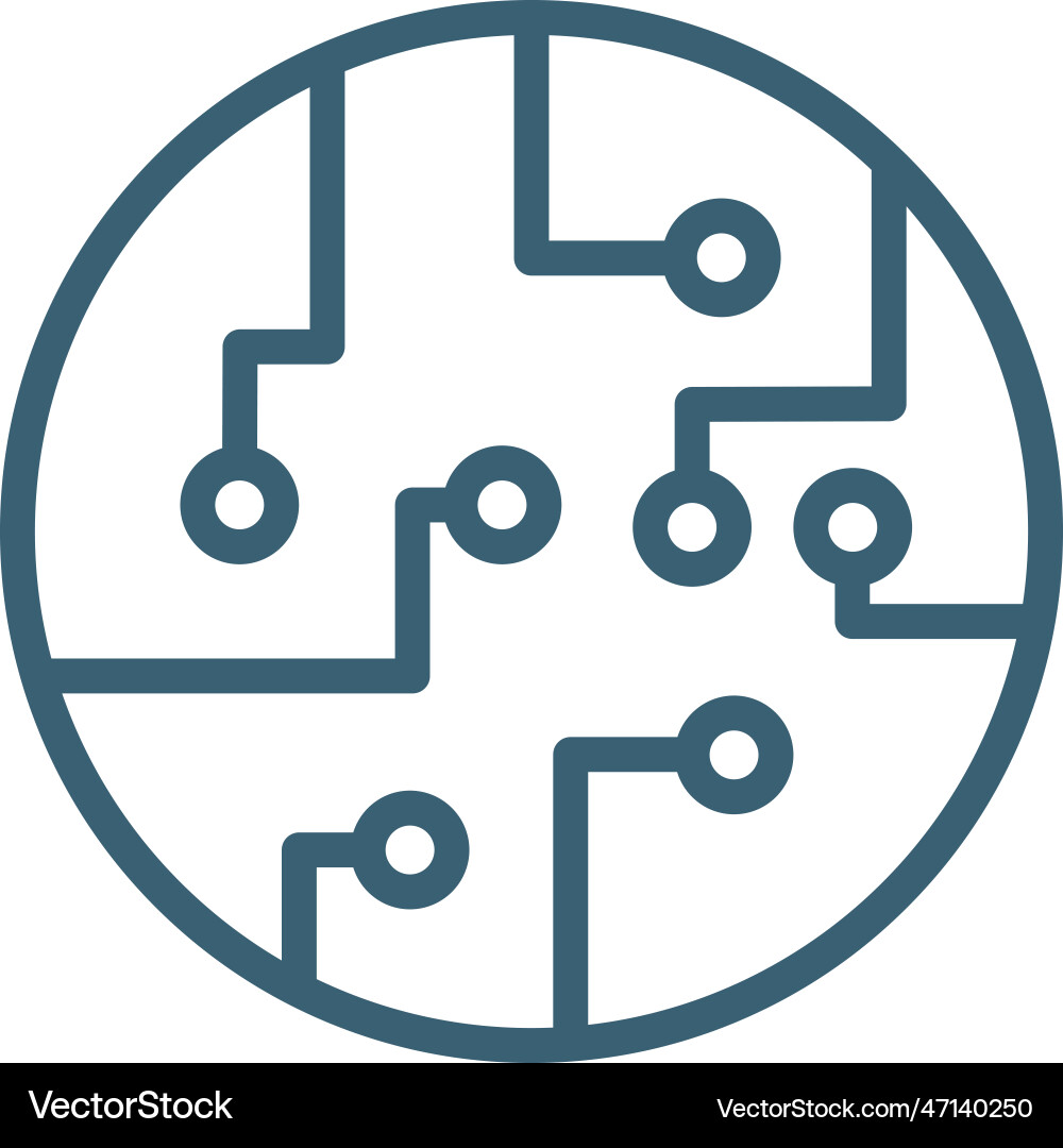 Chips icons thin line computer icon from Chips icons thin line computer icon from Vector Image