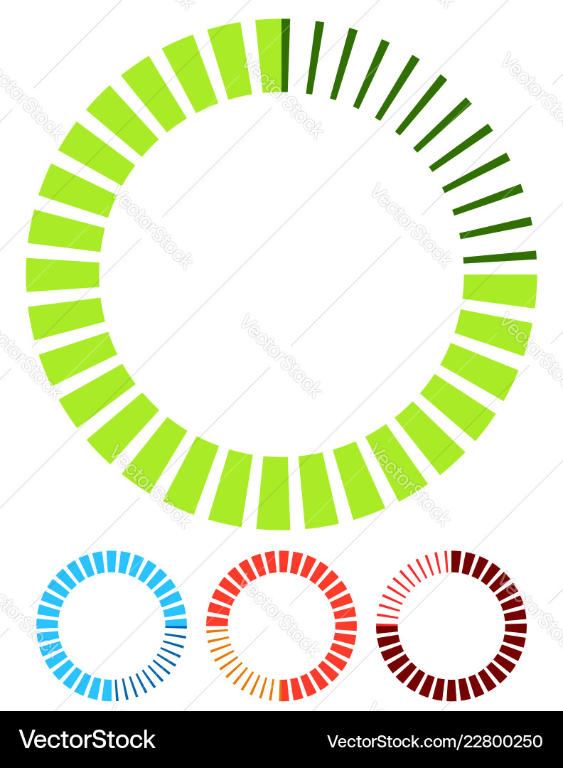 Circular Progress & Loading Icons vector image