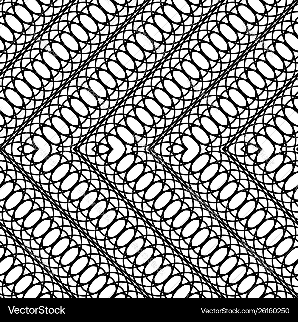 Design seamless monochrome zigzag pattern vector image
