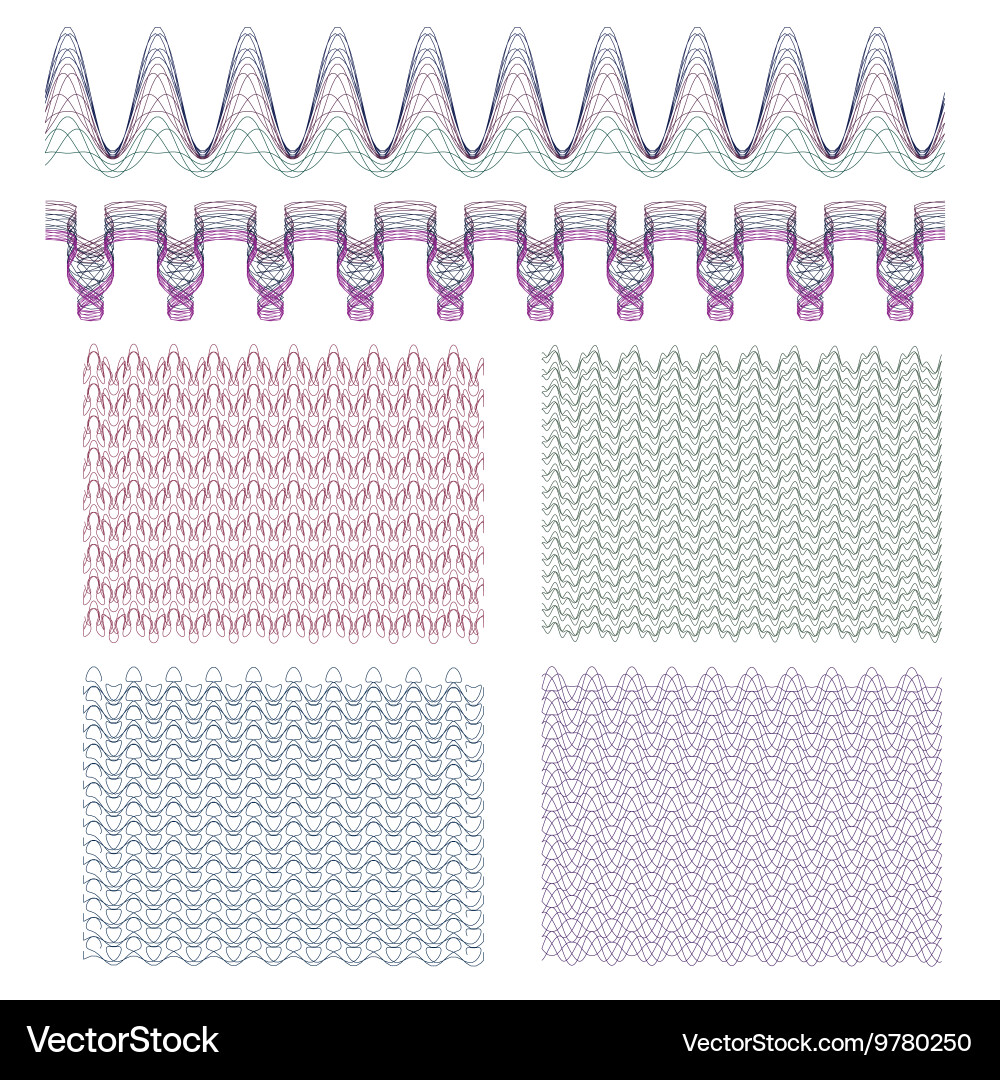 Guilloche Pattern Background vector image