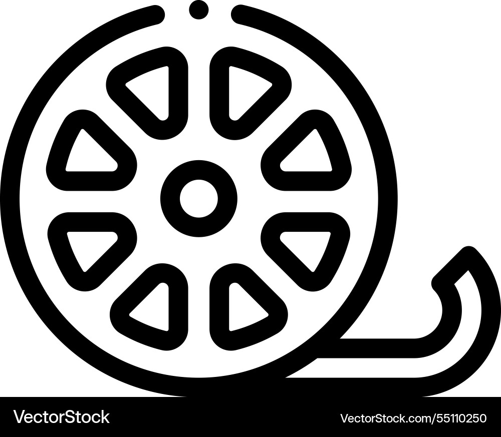 Movie tickets icon thin linear style design Movie tickets icon thin linear style design vector image