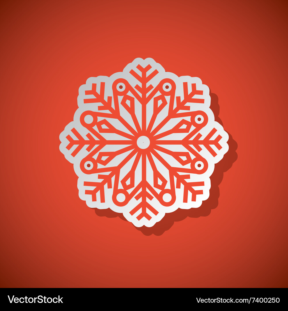 Snowflake concept design vector image