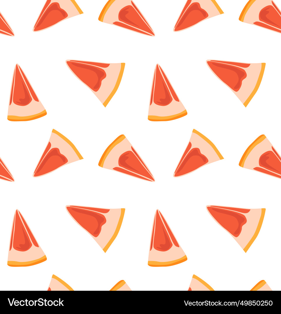 Triangular grapefruit slices Triangular grapefruit slices Vector Image
