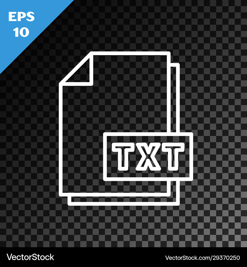 White line txt file document download button White line txt file document download button Vector Image