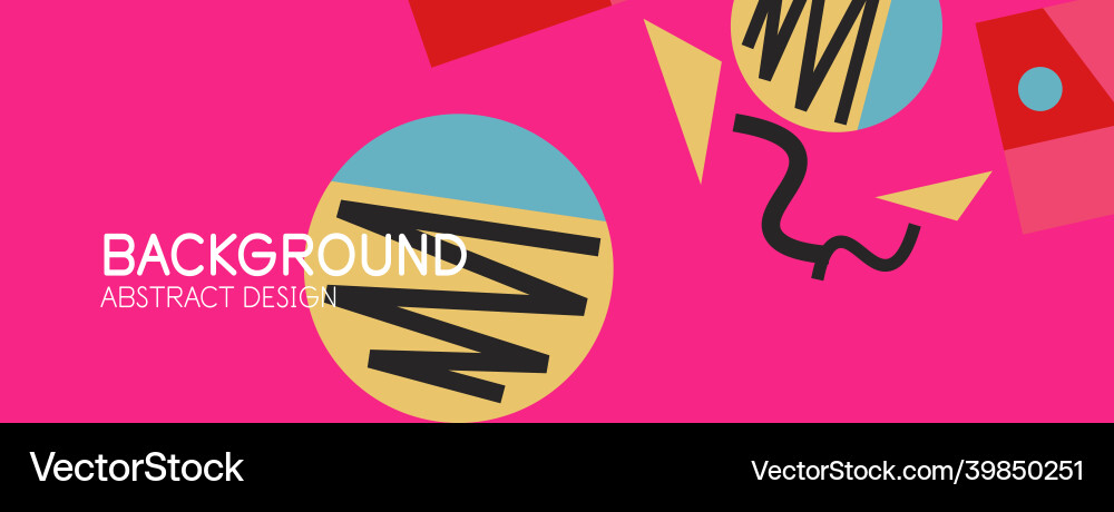 Abstract background blocks lines triangles vector image