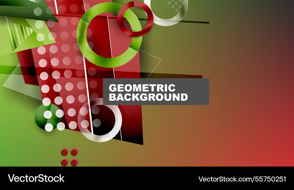 Abstract background - overlapping circles Vector Image