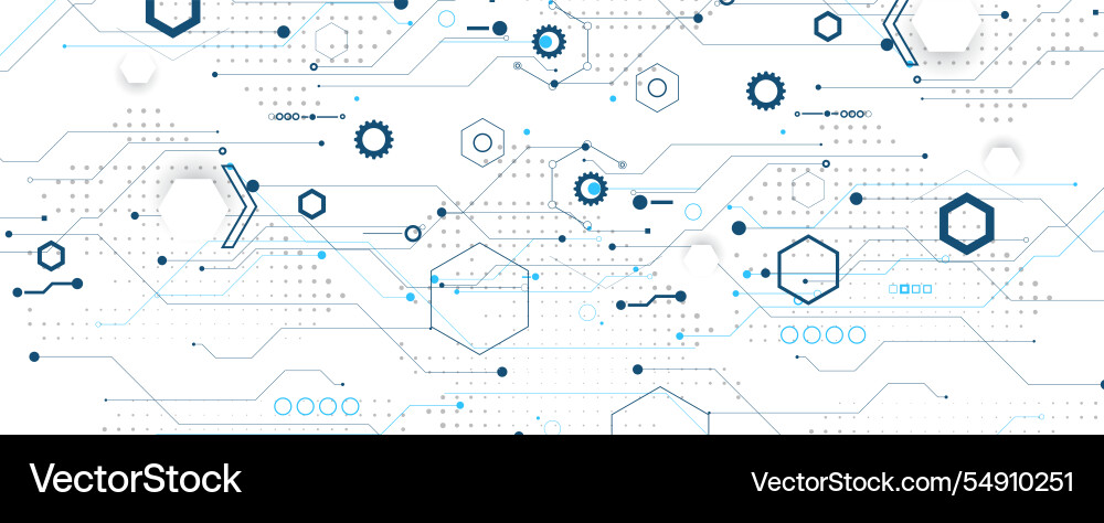Abstract computer circuit board technology Abstract computer circuit board technology vector image