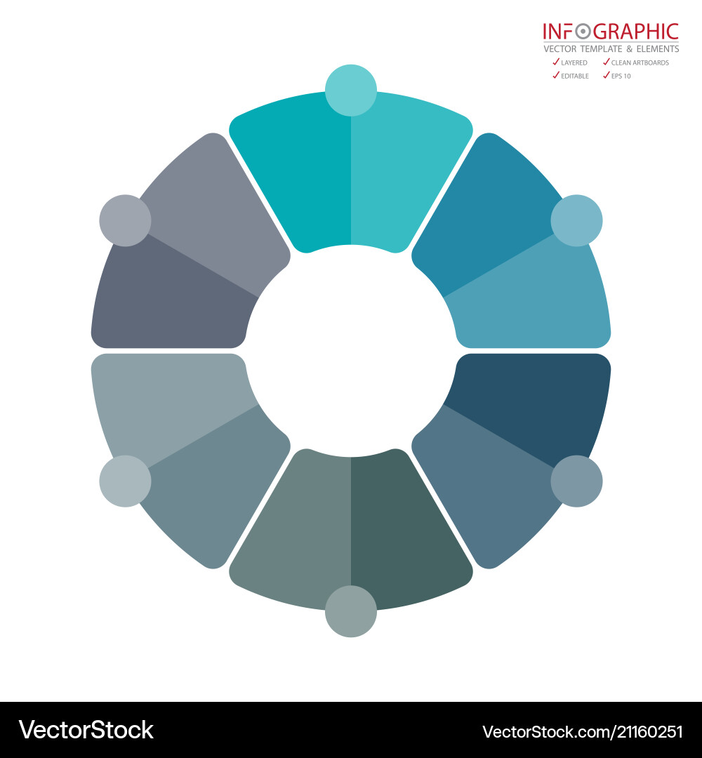 Abstract element infographics 6 option design Abstract element infographics 6 option design vector image