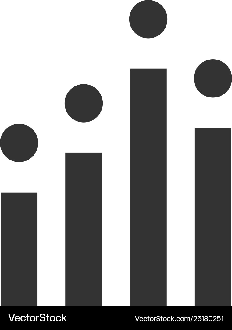 Analytics icon design template isolated Analytics icon design template isolated vector image