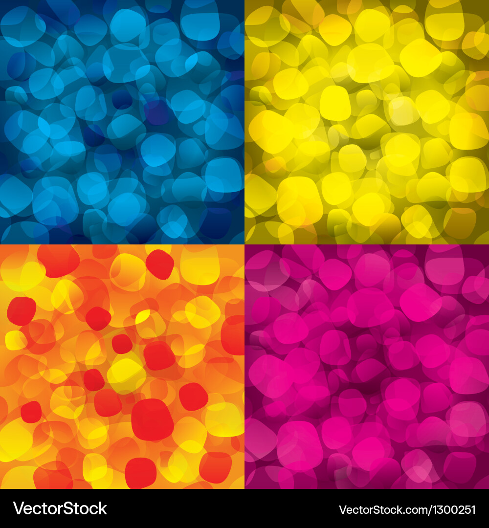 Colorful abstract backgrounds with round objects Vector Image