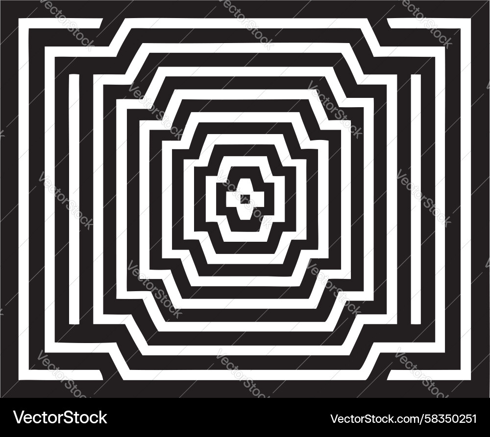 Concentric Square Pattern Vector Image