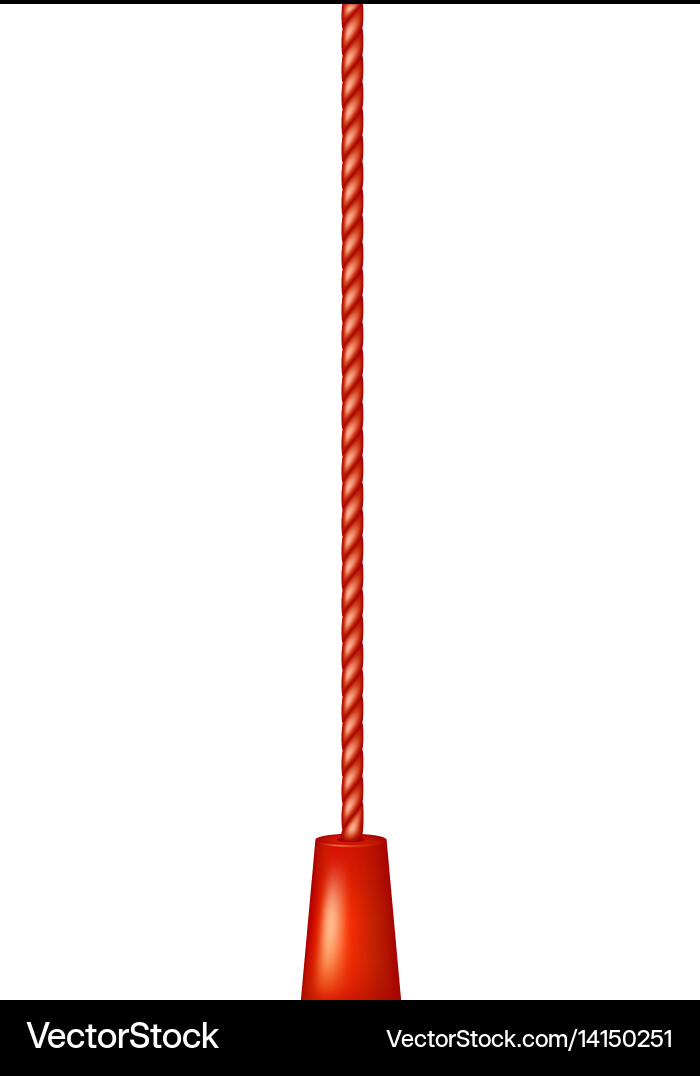 Cord switch in red design Vector Image