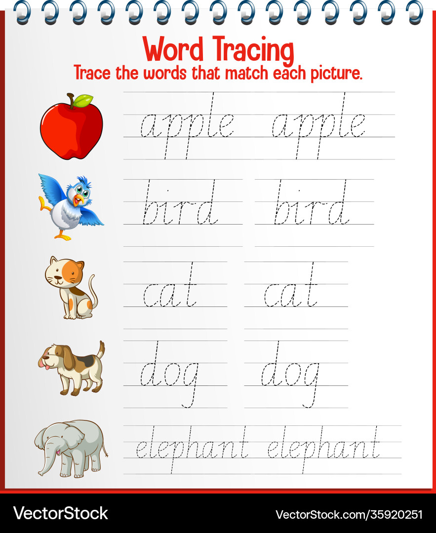 English alphabet tracing worksheets – Royalty-Free Vector | VectorStock, image size:883x1080