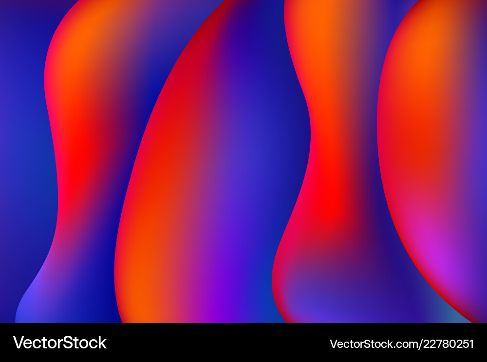 Fluid Liquid Color Gradient Background vector image