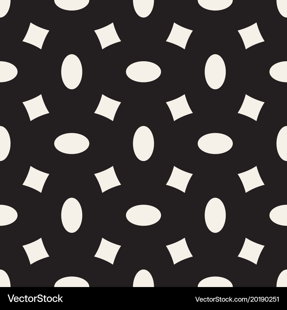 Geometric seamless pattern with curved Vector Image