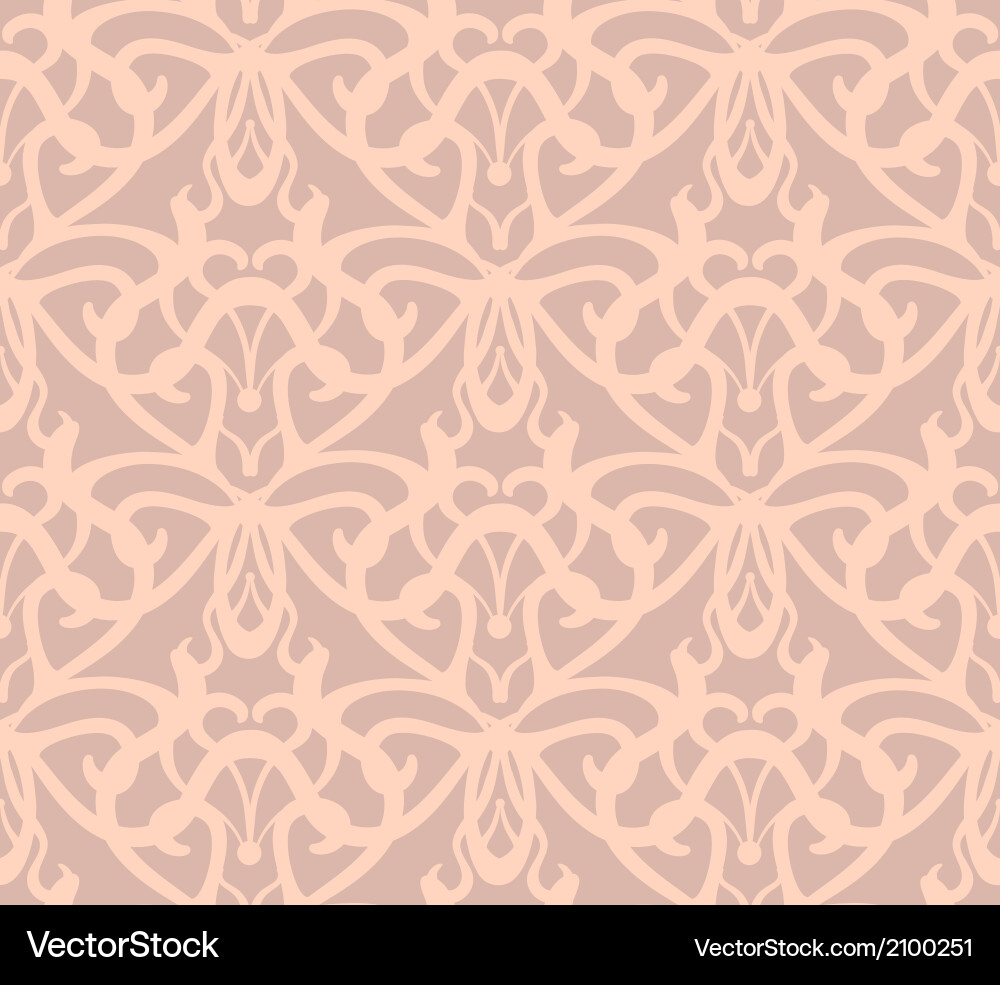 Intricate Damask Pattern Background vector image