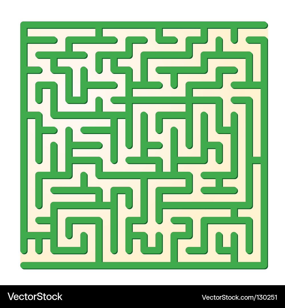 Labyrinth Maze Background Vector Image