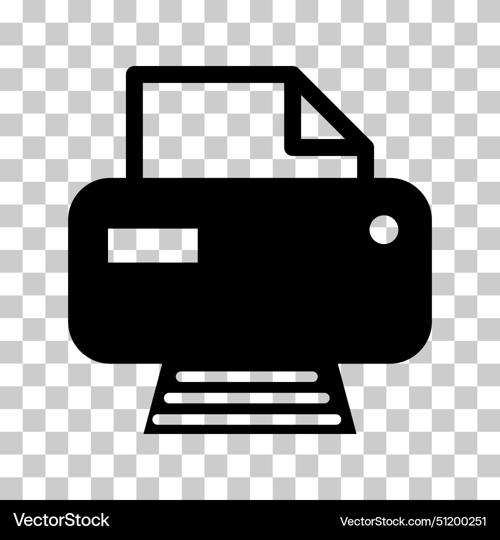 Printer document web icon printout machine Printer document web icon printout machine vector image