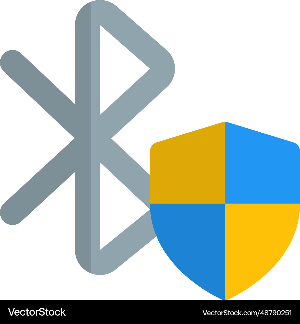 Services are encrypted via bluetooth security vector image