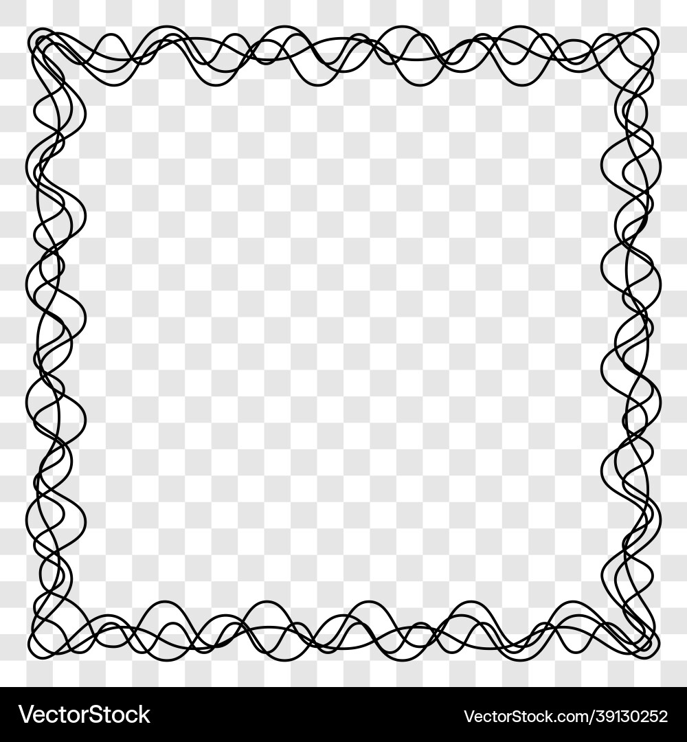 Abstract frame on transparent background Abstract frame on transparent background vector image