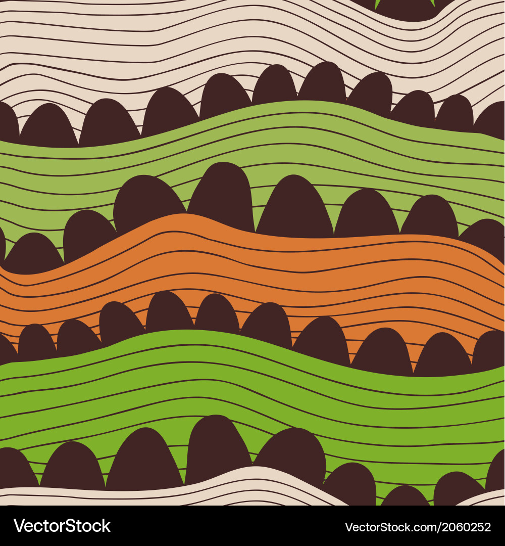 Abstract seamless pattern with stripes and circles vector image