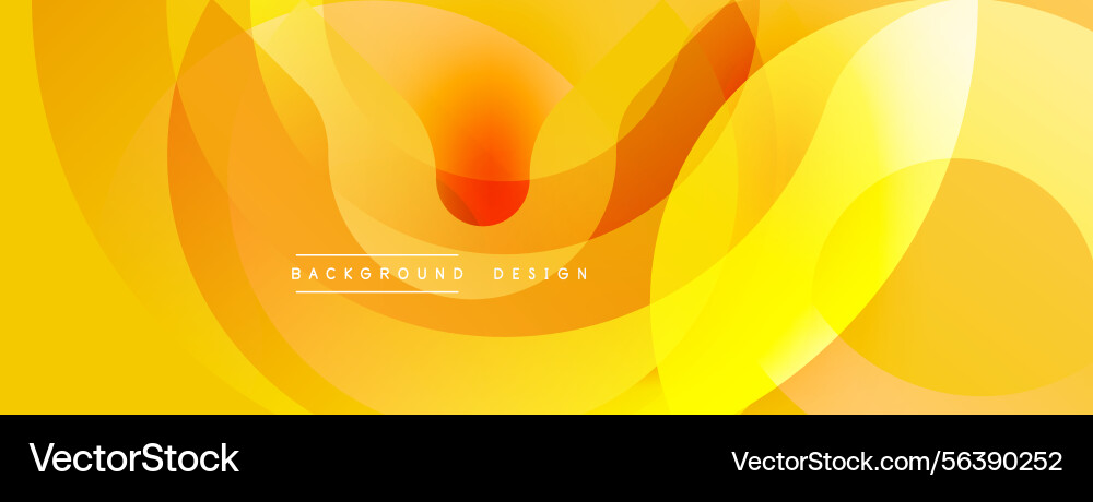 Abstract yellow design overlapping shapes create Abstract yellow design overlapping shapes create Vector Image