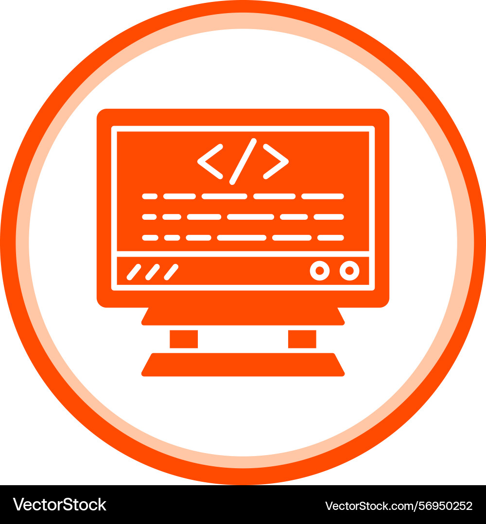 Coding icon vector image