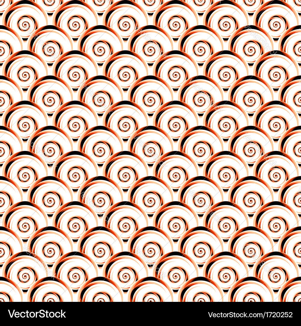Design seamless diagonal shell pattern vector image
