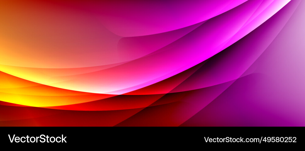 Dynamic flowing waves on gradient color background Dynamic flowing waves on gradient color background Vector Image