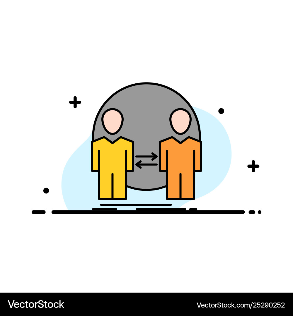 Man clone user identity duplicate business flat Man clone user identity duplicate business flat Vector Image