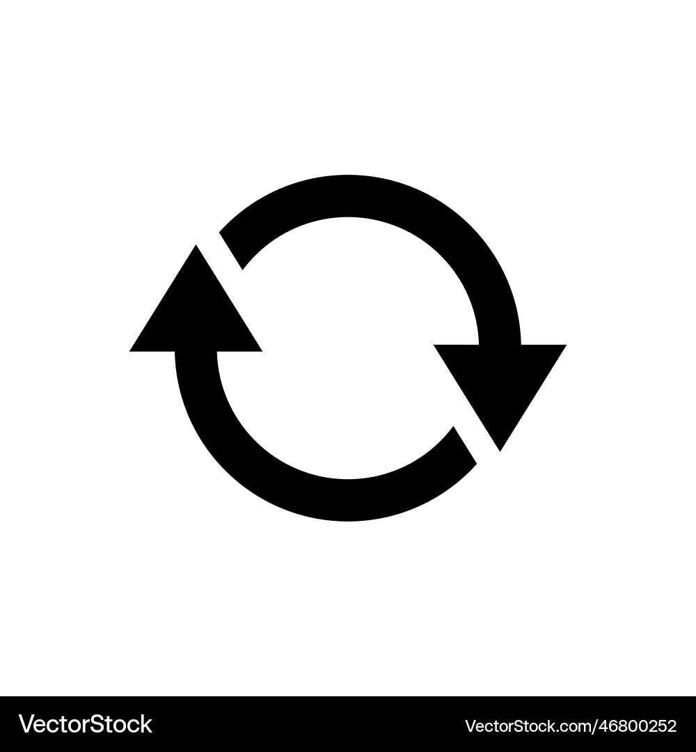 Refresh icon reload update vector image