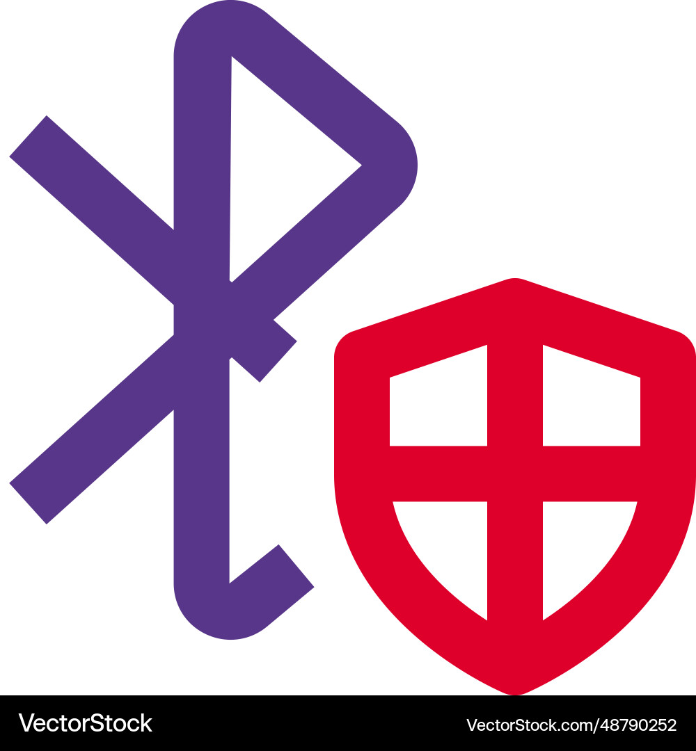 Services are encrypted via bluetooth security vector image