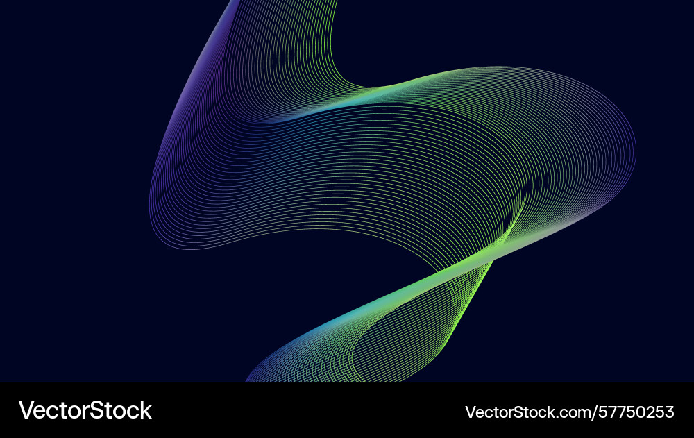 Abstract blend lines wave background gradient Vector Image