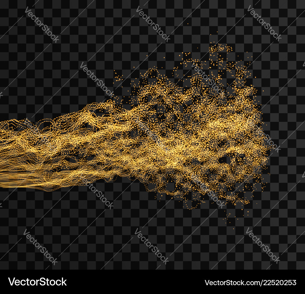 Array with dynamic particles wavy background Array with dynamic particles wavy background vector image
