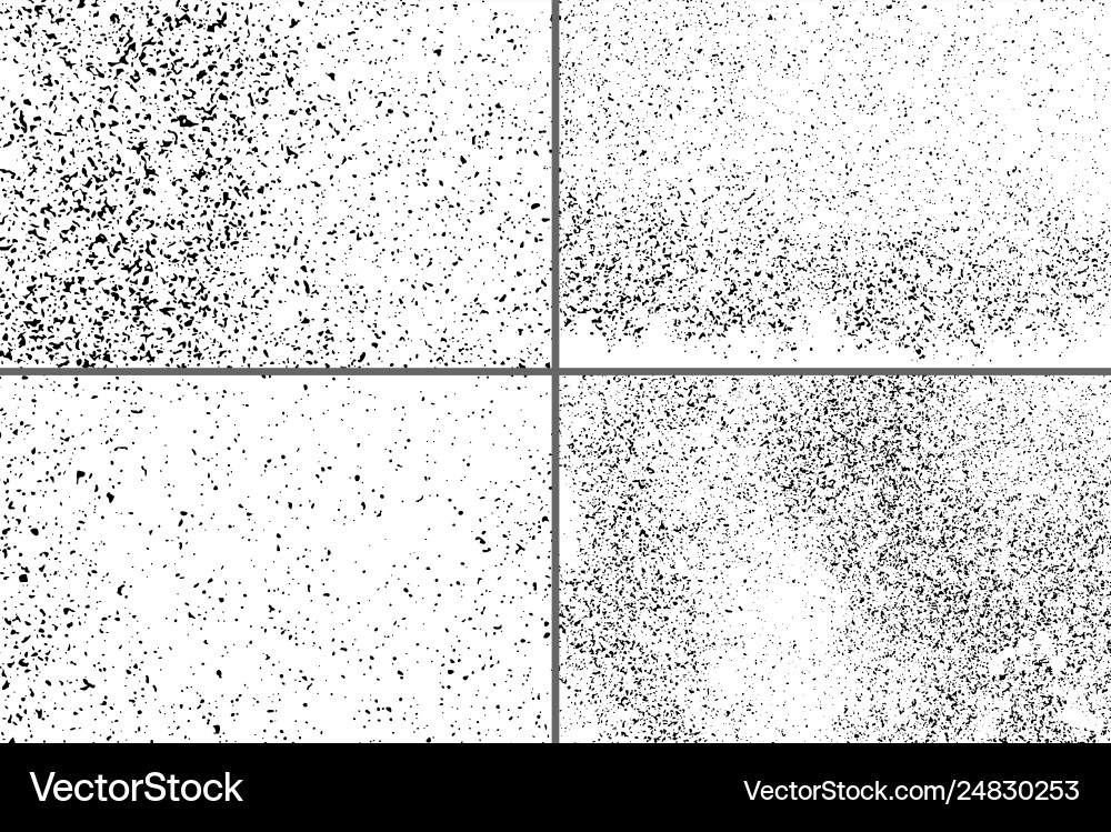 Dark noise granules set design elements Dark noise granules set design elements vector image