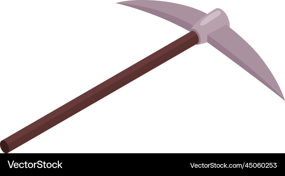 Pickaxe mining tool composition vector image