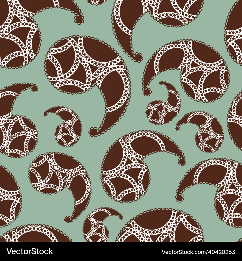 Seamless pattern as indian cucumber with a modern Seamless pattern as indian cucumber with a modern vector image