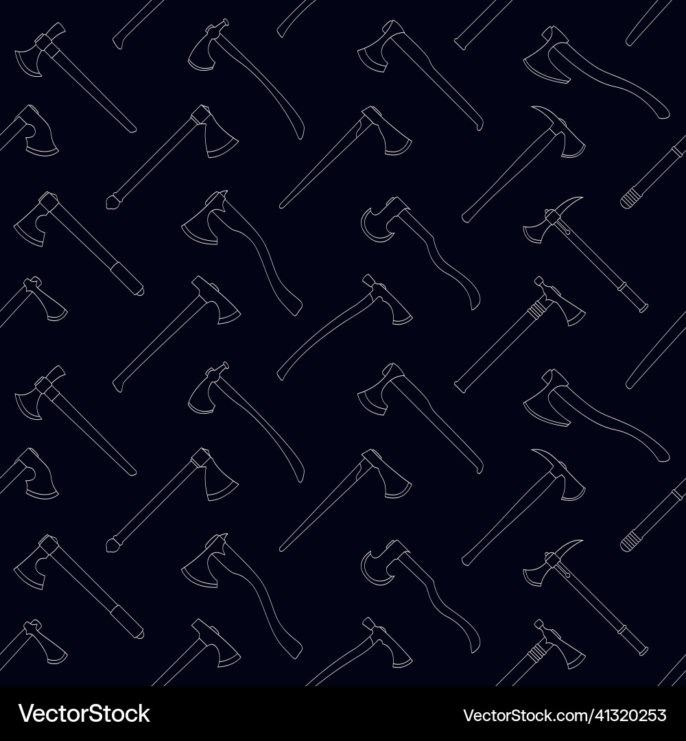 Seamless pattern with ancient battle axes Vector Image