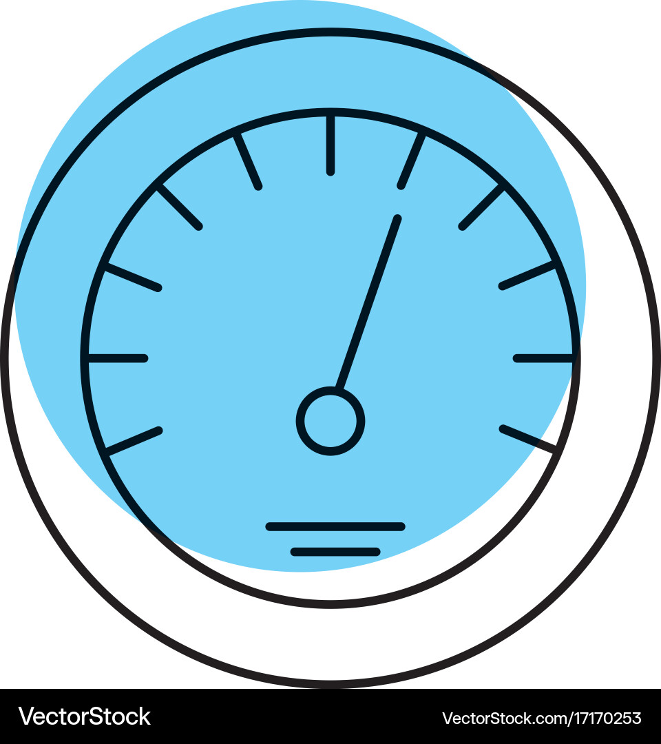 Timer icon scale indicator fast growth speed Vector Image