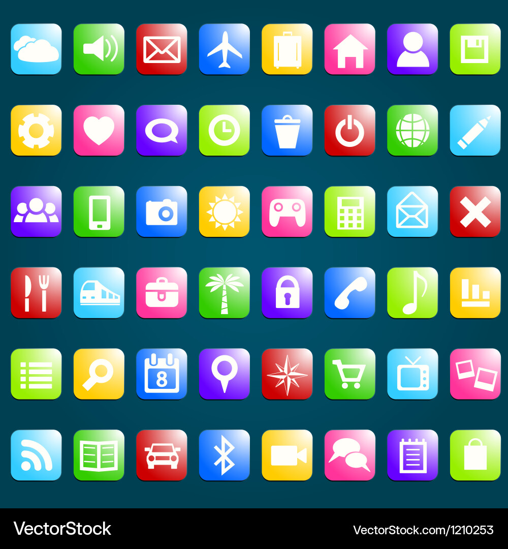 Web Button Collection vector image