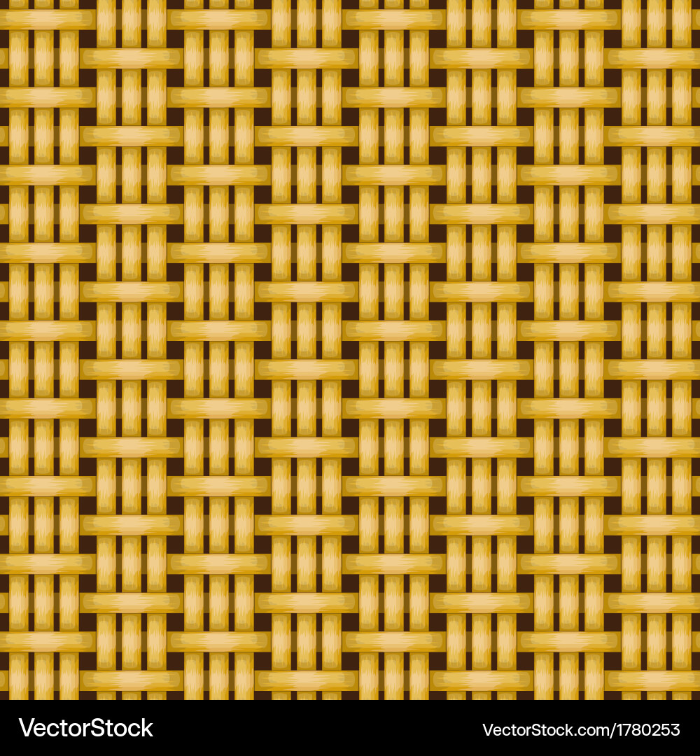 Wicker Cane Texture - Seamless Pattern vector image
