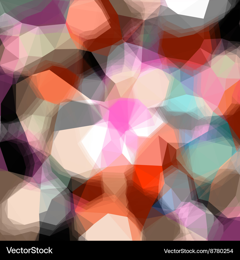 Abstract triangular color background vector image