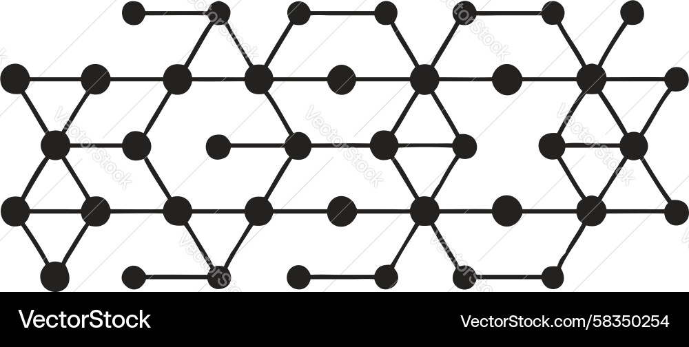 Hexagonal Grid Pattern Vector Image